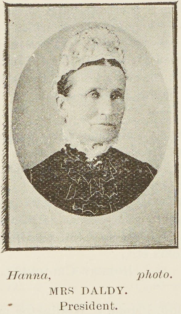 An oval-framed portrait of Amey Daldy.